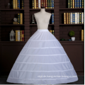 6 Hoops Tutu Chiffon Puffy Petticoat Weiß Ballkleid Petticoats Braut Petticoats